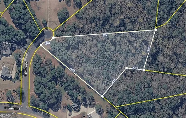 a view of a field with an ocean view