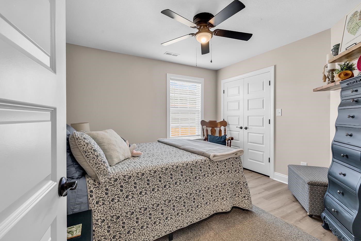 384 William Nobles Road Aynor, SC 29511 - Photo 26 of 38 Bedroom with light wood finished floors, a ceiling fan, and a closet