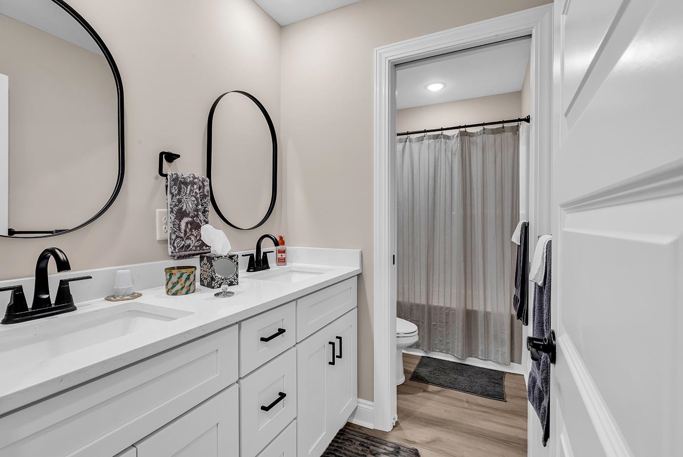 384 William Nobles Road Aynor, SC 29511 - Photo 27 of 38 Full bathroom featuring double vanity and light wood-style floors