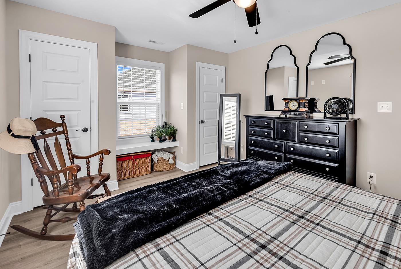 384 William Nobles Road Aynor, SC 29511 - Photo 29 of 38 Bedroom featuring light wood-style floors and a ceiling fan