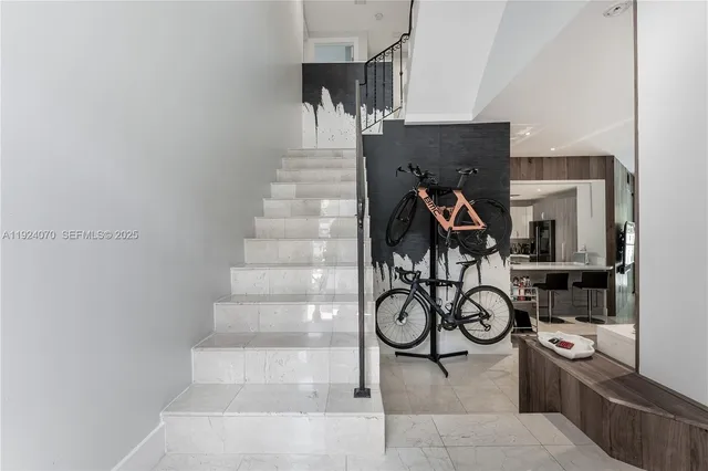 a view of entryway with a front door