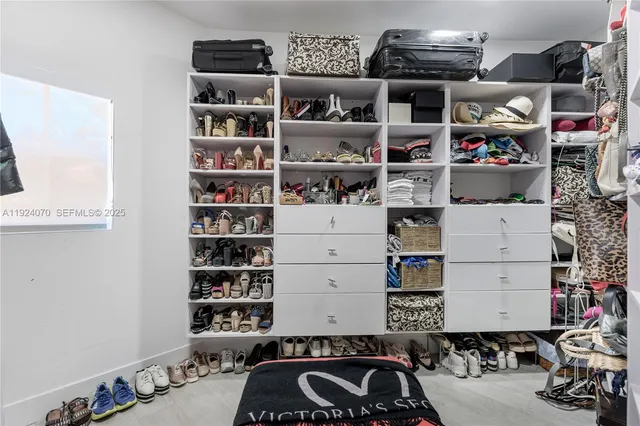 a room with storage and utility