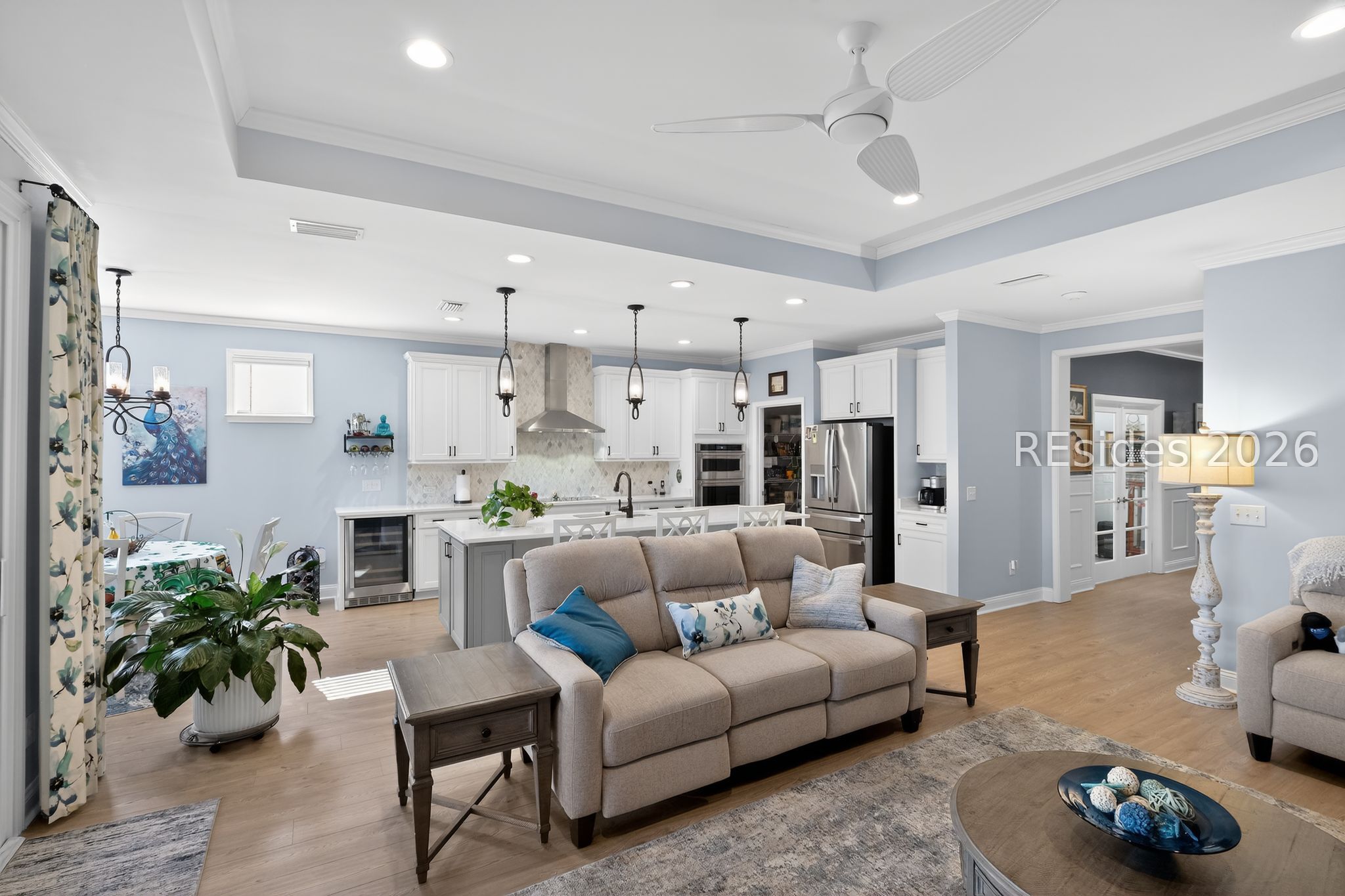 633 Destiny Drive Bluffton, SC 29909 - Photo 11 of 29 living room to kitchen