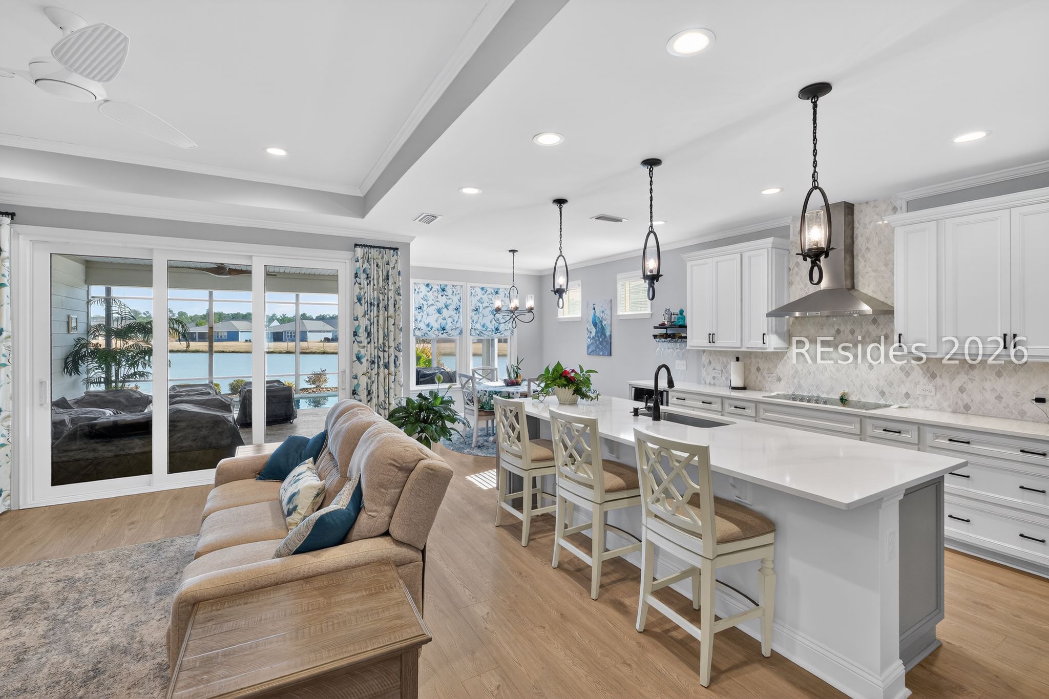 633 Destiny Drive Bluffton, SC 29909 - Photo 13 of 29 living room to Carolina room