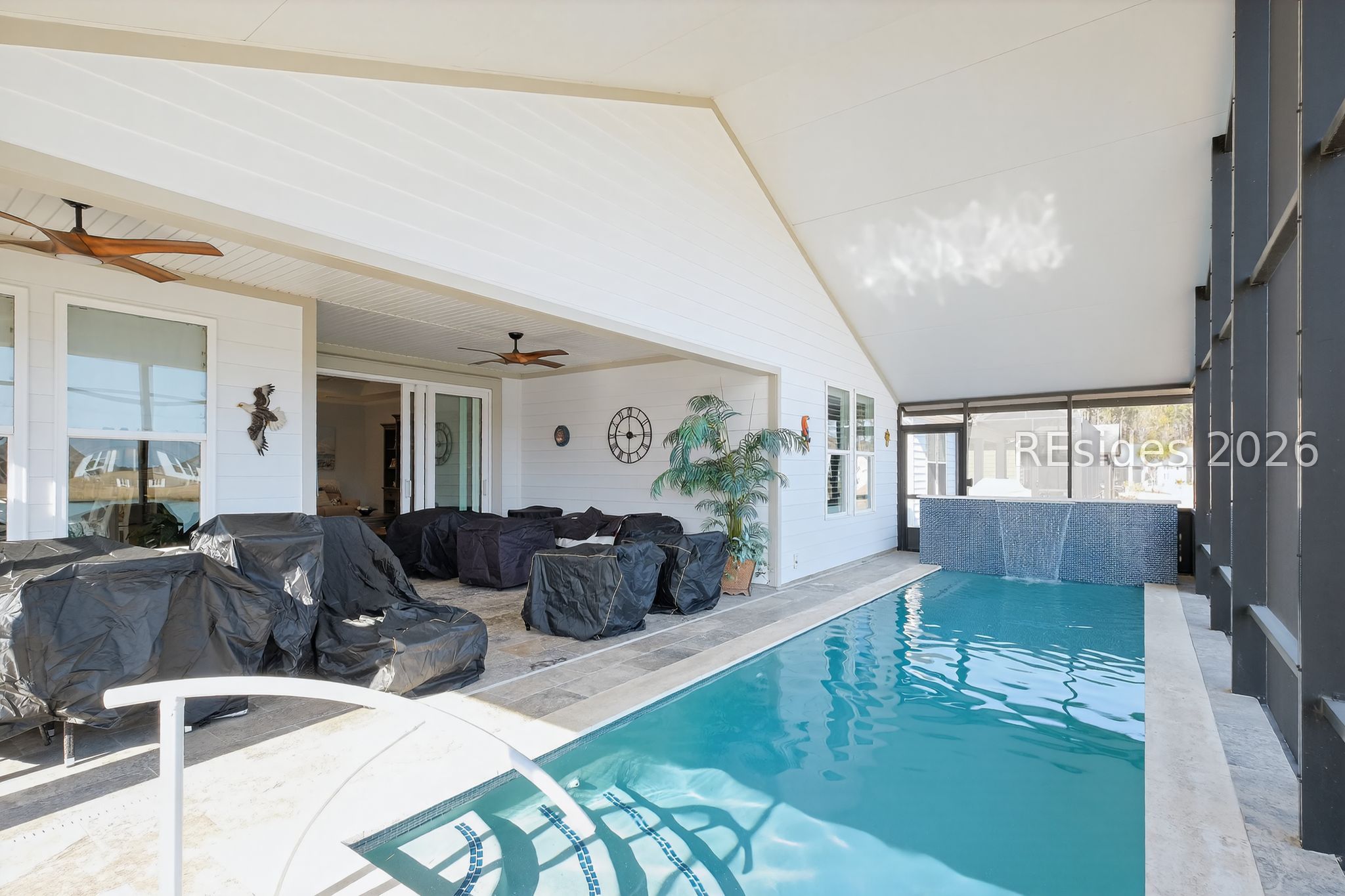 633 Destiny Drive Bluffton, SC 29909 - Photo 29 of 29 View of lanai seating area next to pool