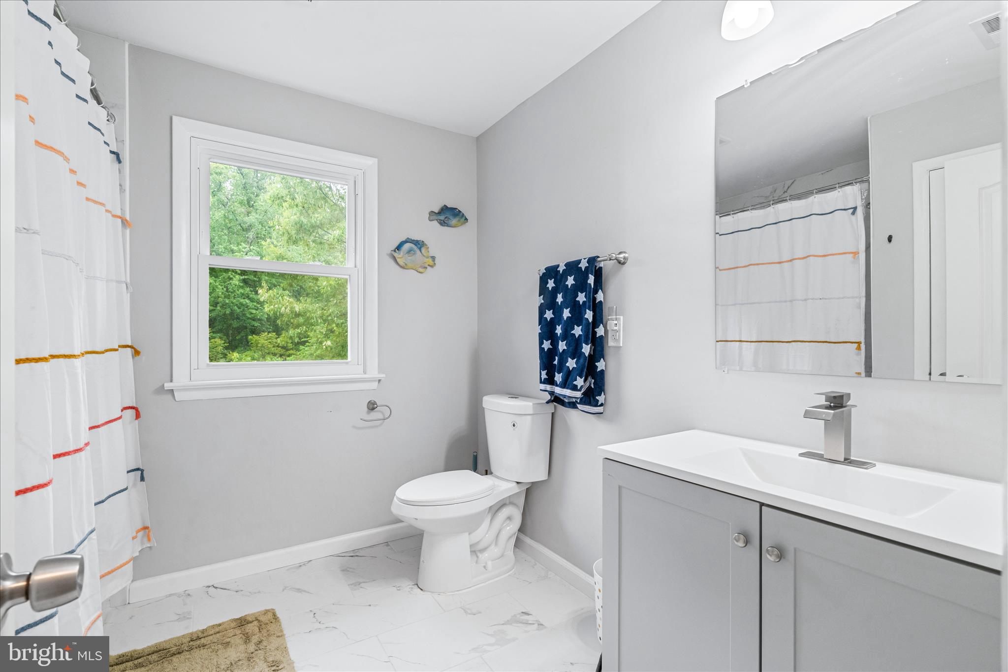 4217 Bill Moxley Road Mount Airy, MD 21771 - Photo 35 of 57 a bathroom with a sink toilet and window