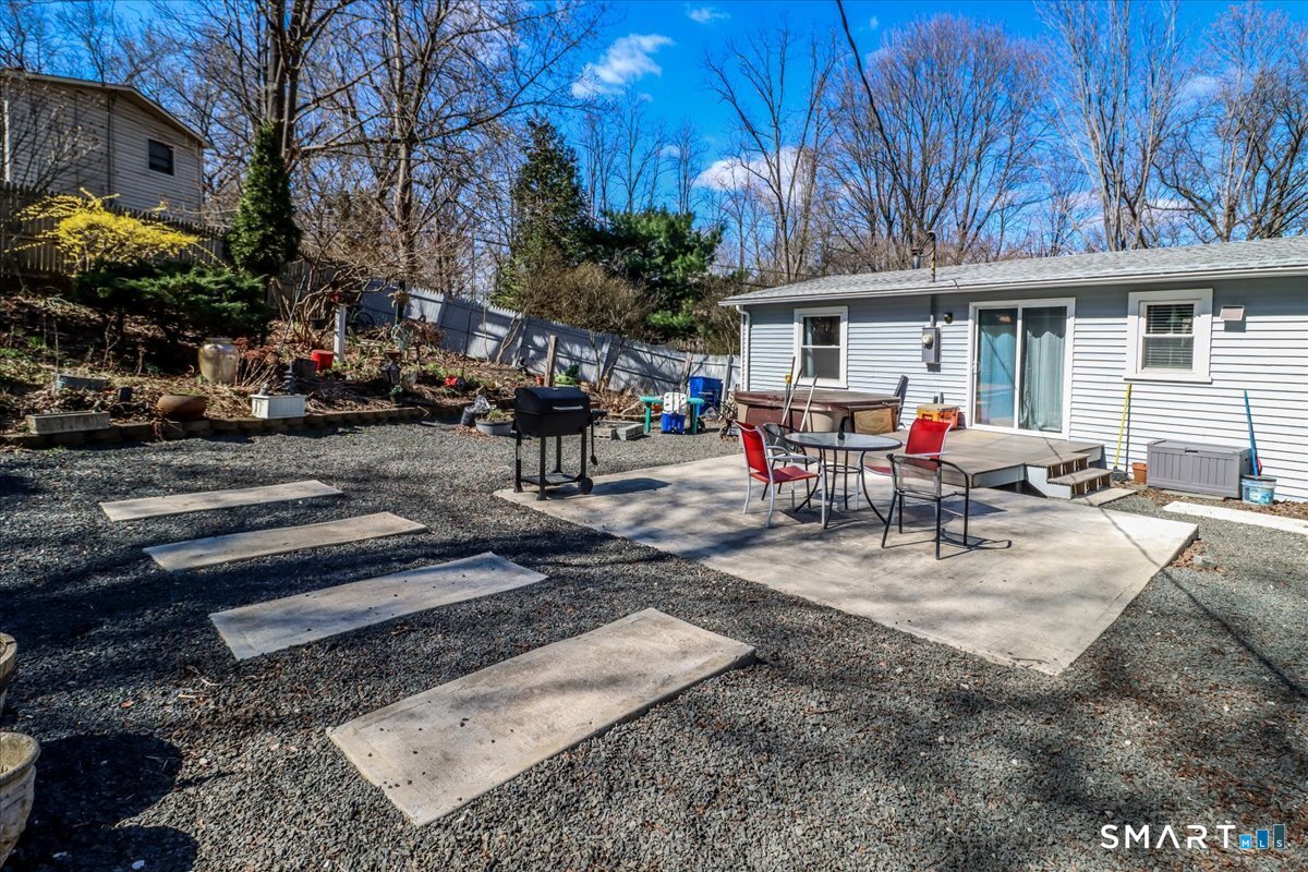 61 Pumpkin Hill Road New Milford, CT 06776 - Photo 35 of 40 a view of a backyard with a patio