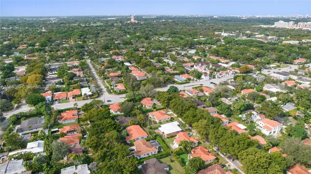a view of city and mountain