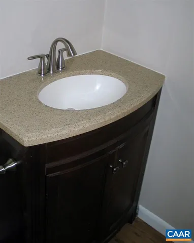 a close view of sink and tap