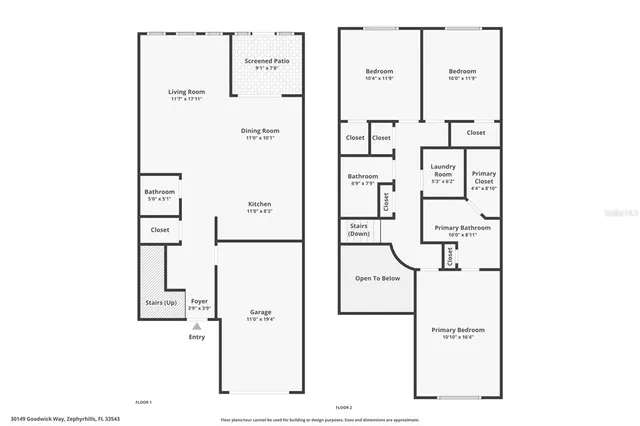 $249,900 | 30149 Goodwick Way, Wesley Chapel, FL 33543