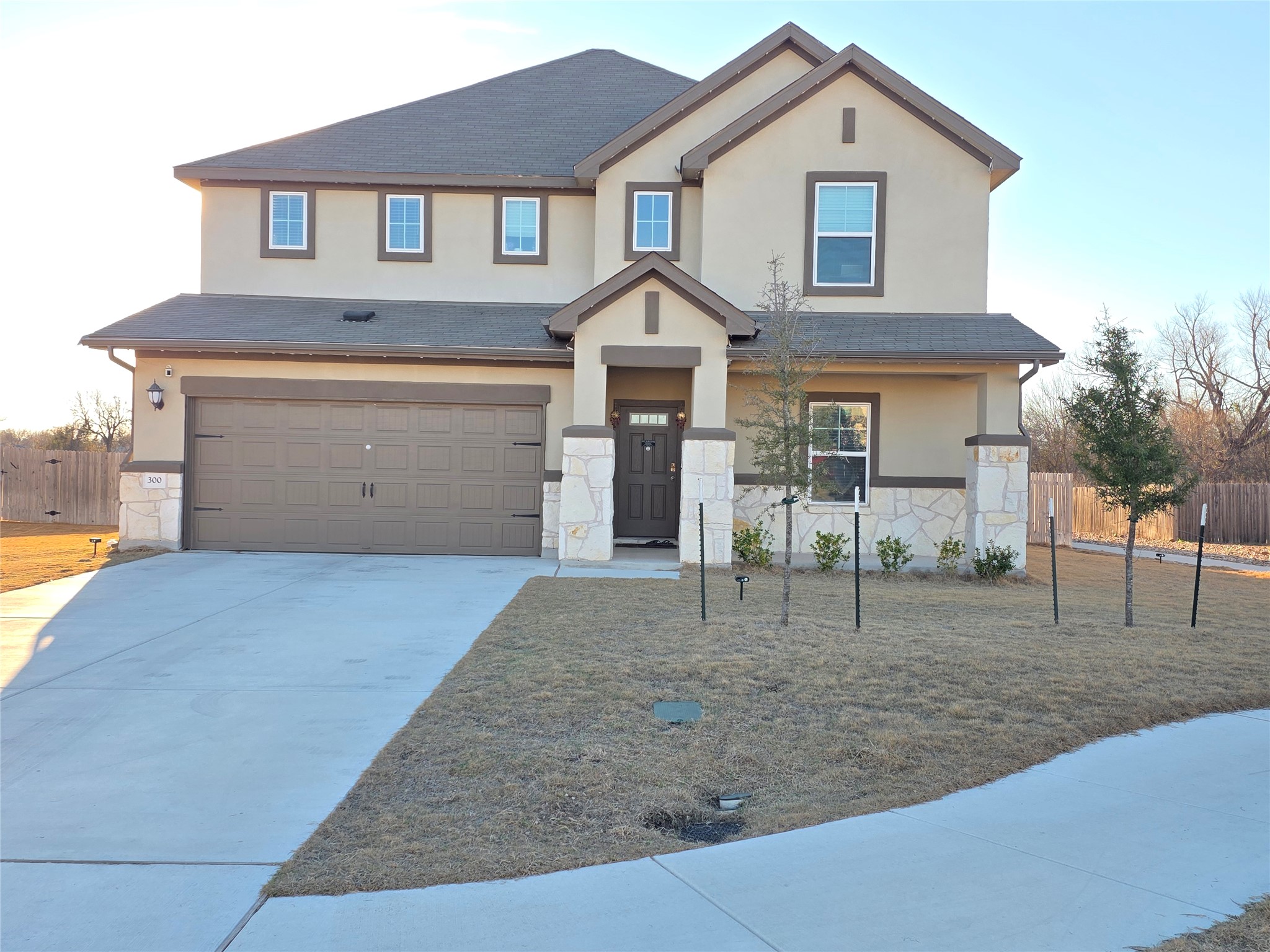 300 Windy Reed Road Hutto, TX 78634 - Photo 1 of 24 a front view of a house with garden