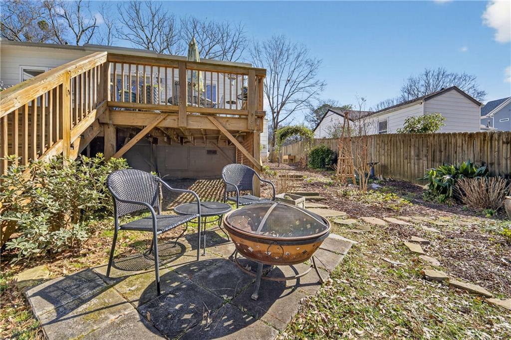 760 Scott Circle Decatur, GA 30033 - Photo 40 of 48 a view of a chairs and tables in backyard