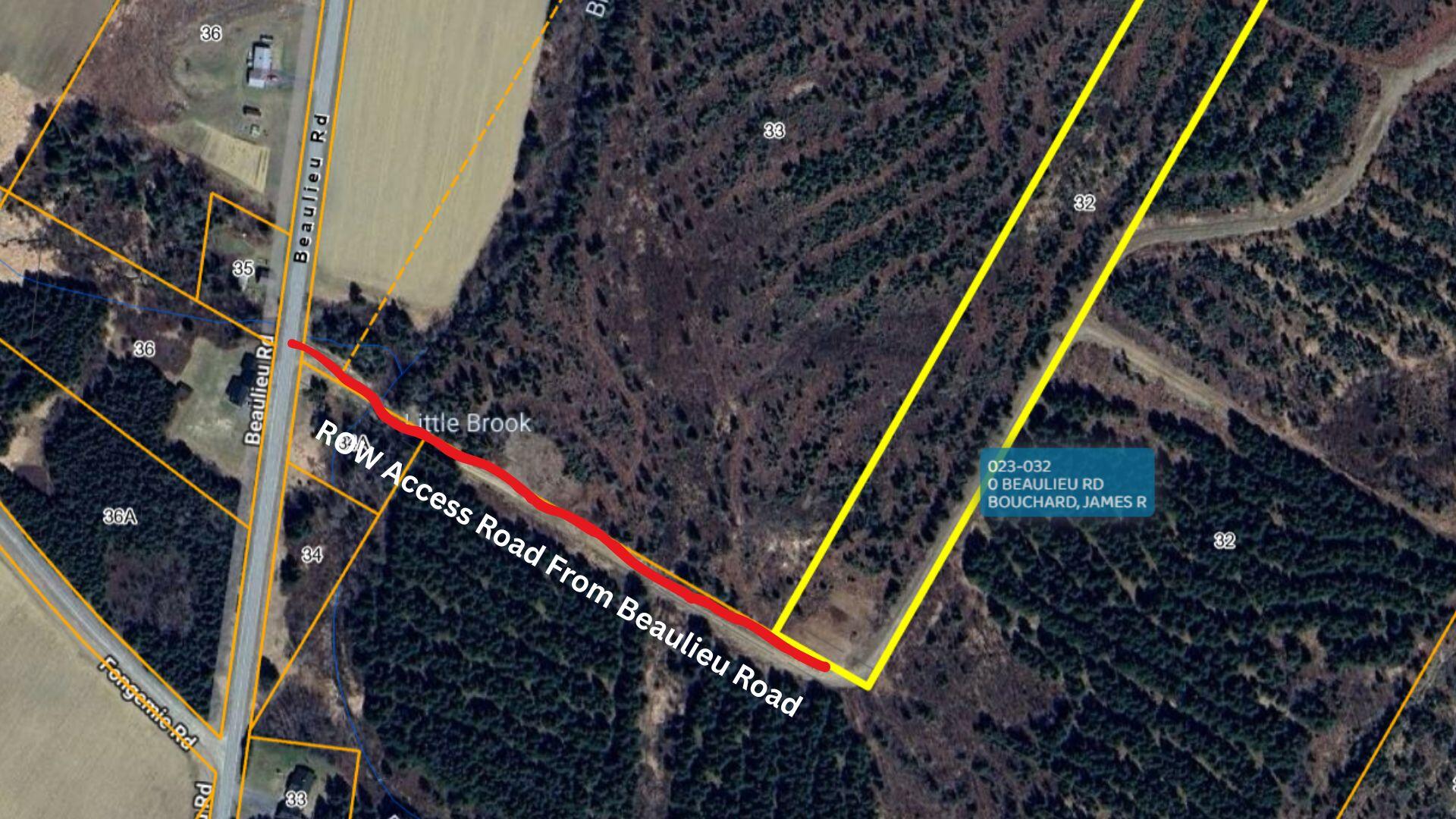 M23 L32 St. David, ME 04773 - Photo 2 of 16 ROW Access Road From Beaulieu Road