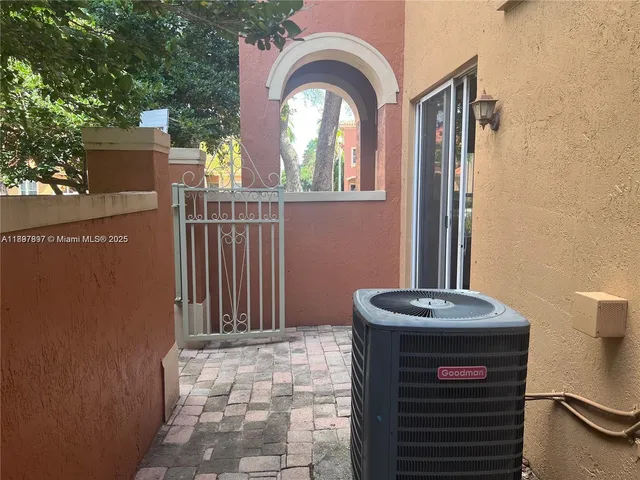 a view of a door and a door