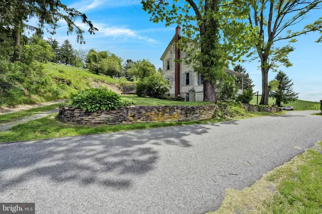 front view of a house with a street