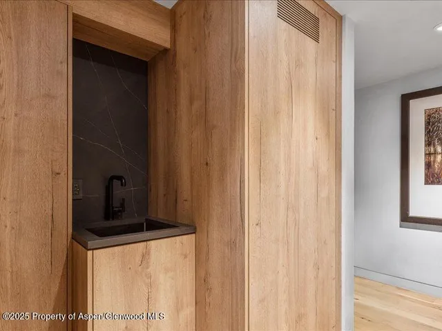 a view of a bedroom from a hallway