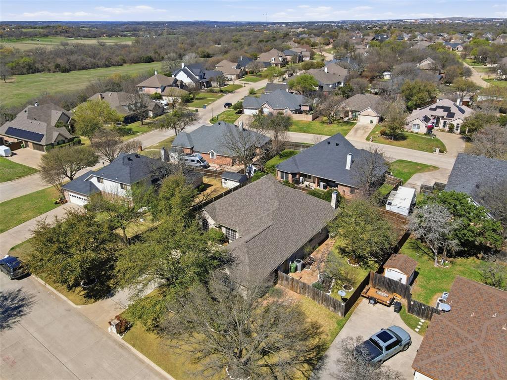231 Bluff View Court Aledo, TX 76008 - Photo 33 of 34 an aerial view of residential houses with outdoor space