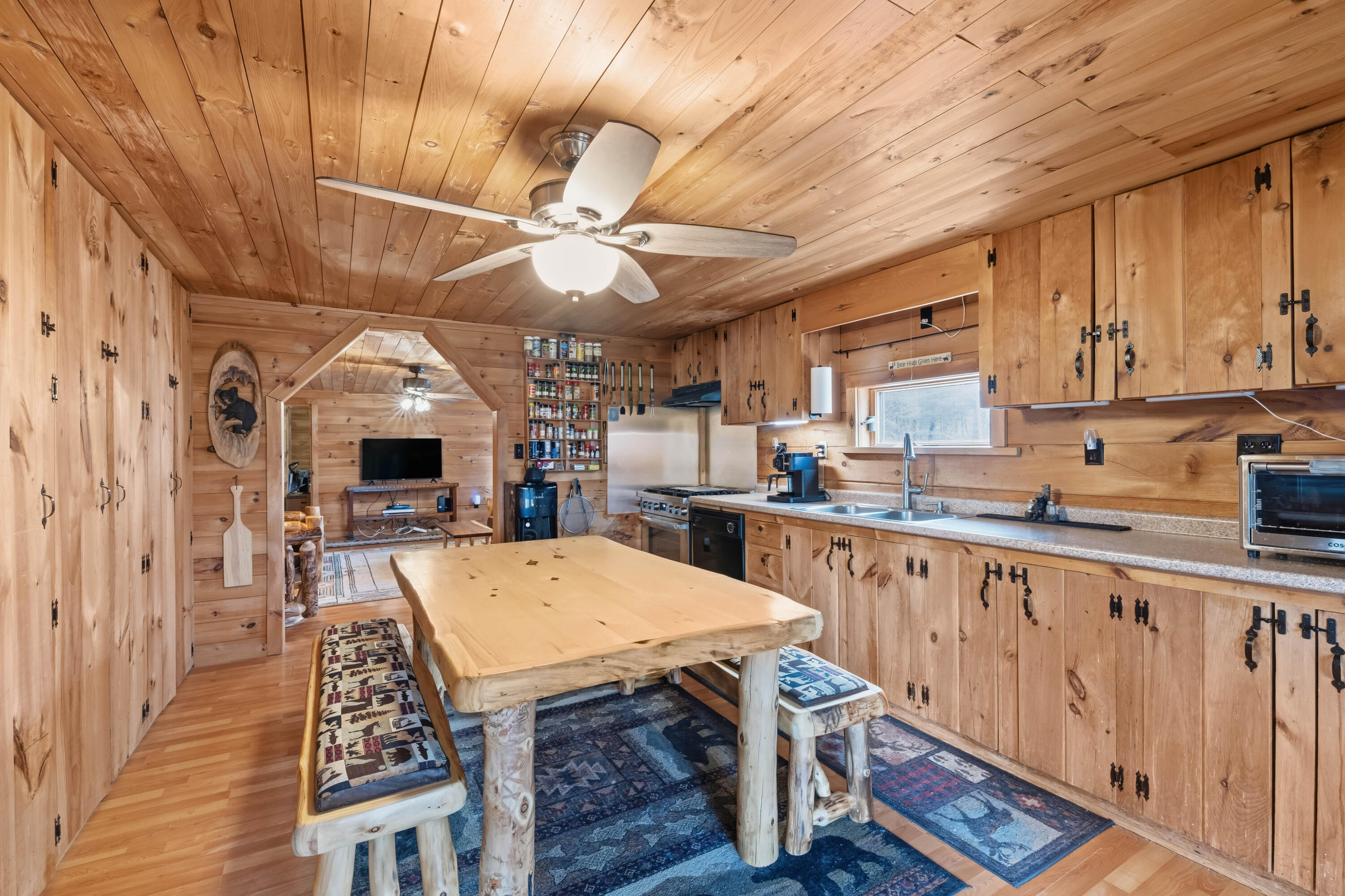 Kitchen with New Stove and Refrigerator