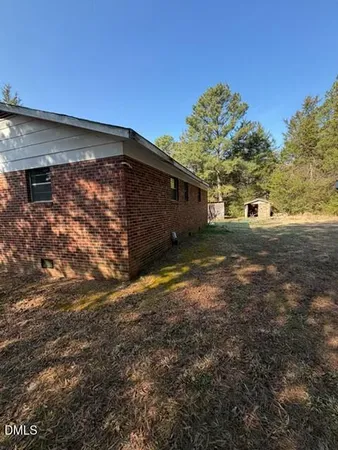a backyard of a house