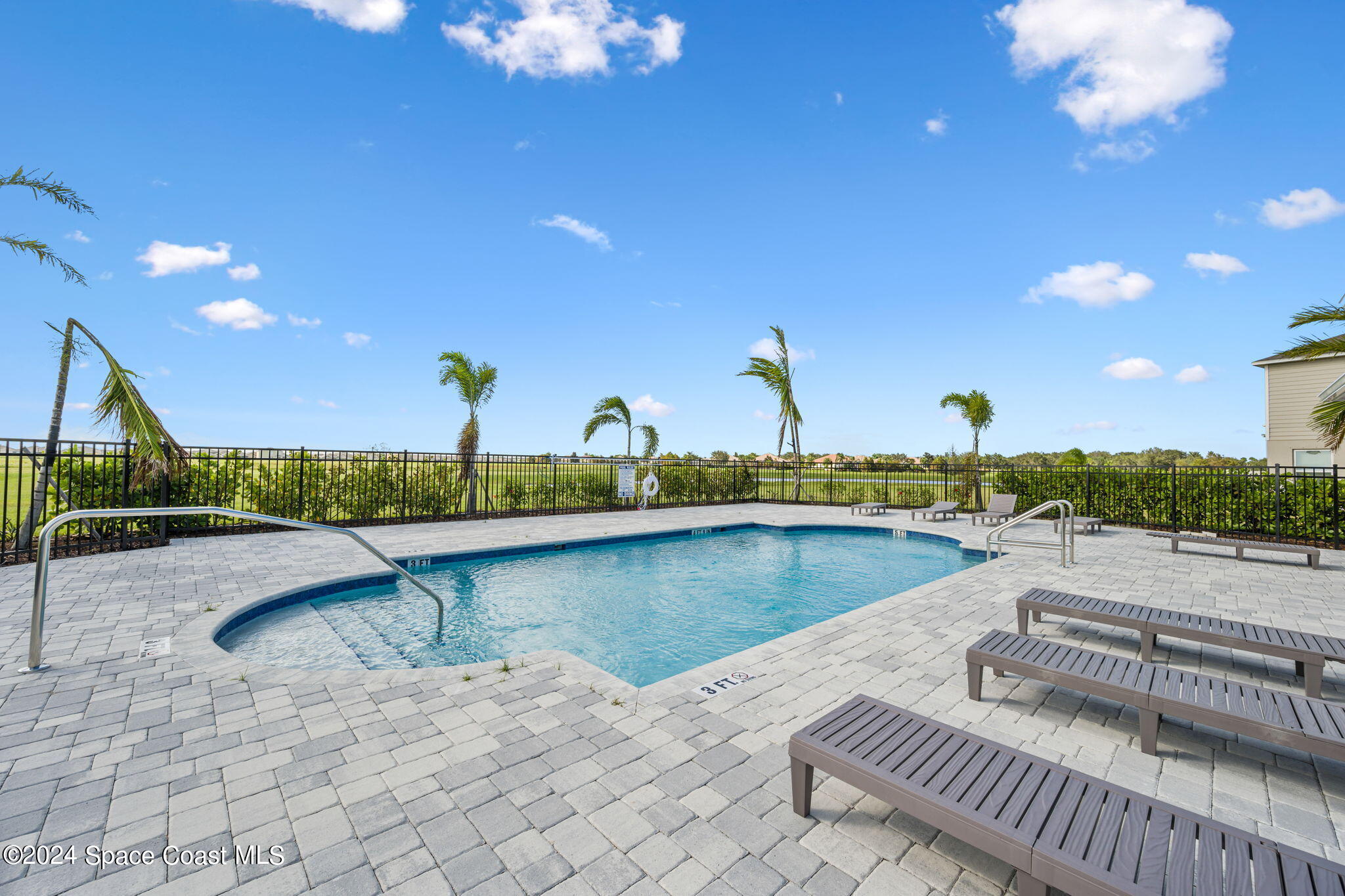 3500 Rixford Way Palm Bay, FL 32909 - Photo 54 of 55 a view of swimming pool with outdoor seating and city view