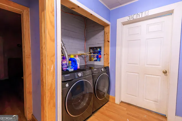 a view of storage and utility room