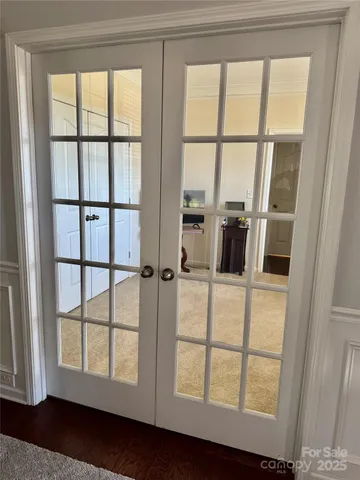 a view of front door