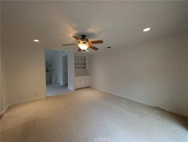 a view of a livingroom with a chandelier