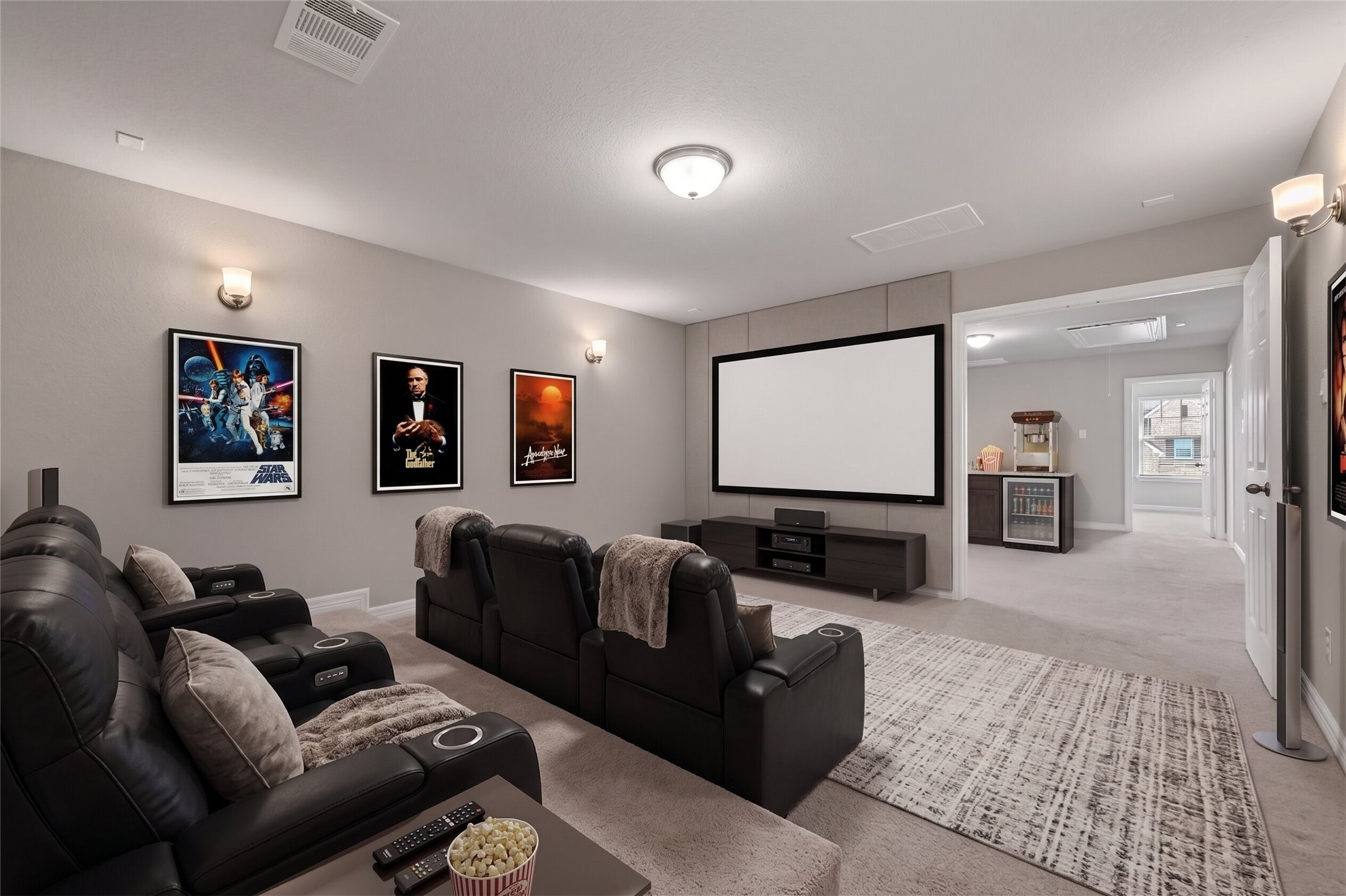 444 Round Lake Drive Rosenberg, TX 77469 - Photo 39 of 50 Virtually Staged Media room, ready to be your dream home movie theatre!