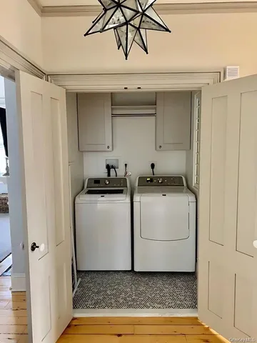 a room with storage and utility