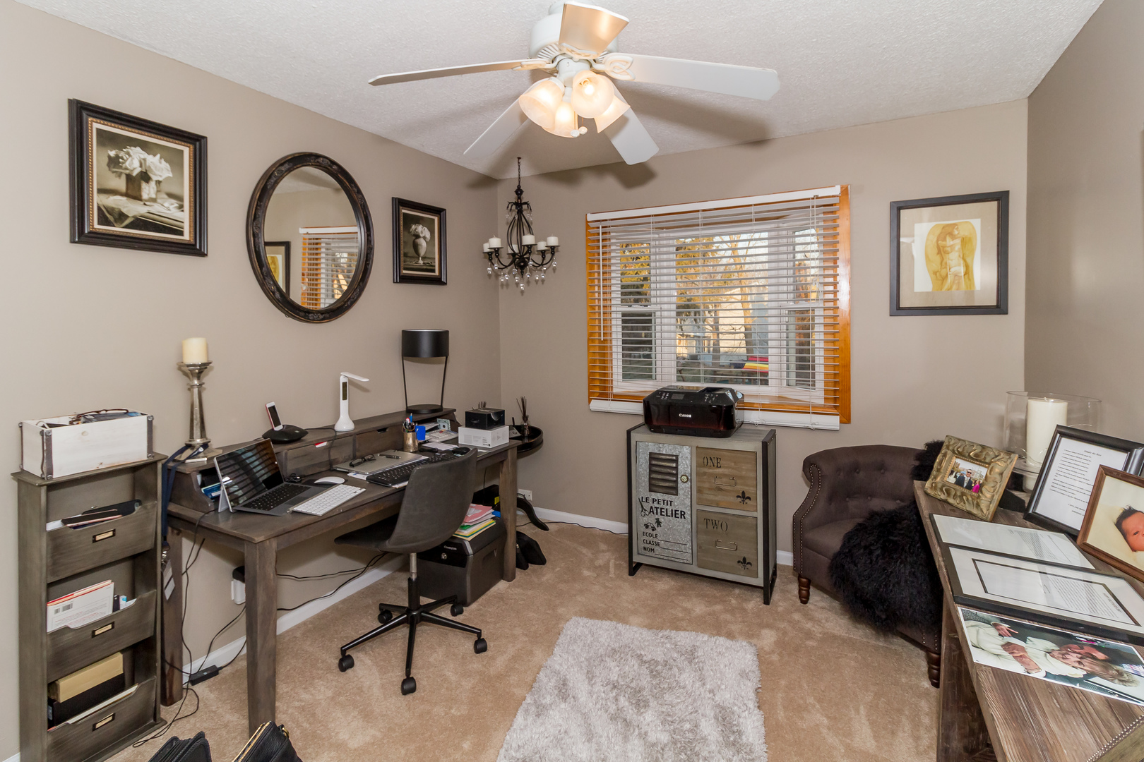 33 Oakview Road Matteson, IL 60443 - Photo 17 of 31 a view of a workspace with furniture and a window