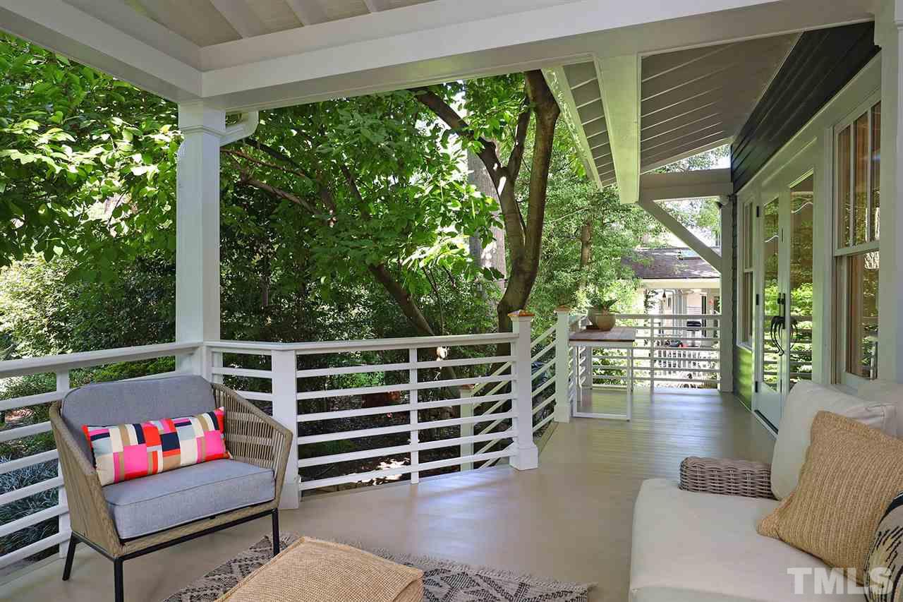 1915 McCarthy Street Raleigh, NC 27608 - Photo 22 of 25 a outdoor living space with furniture and garden view
