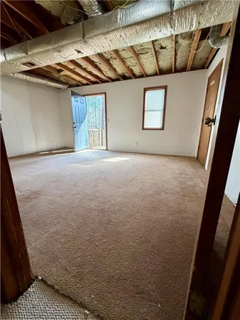 a view of an empty room