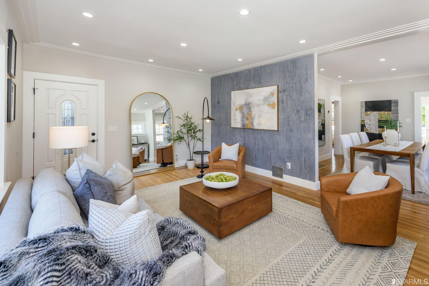 9 Bancroft Road Burlingame, CA 94010 - Photo 16 of 45 a living room with furniture and a table