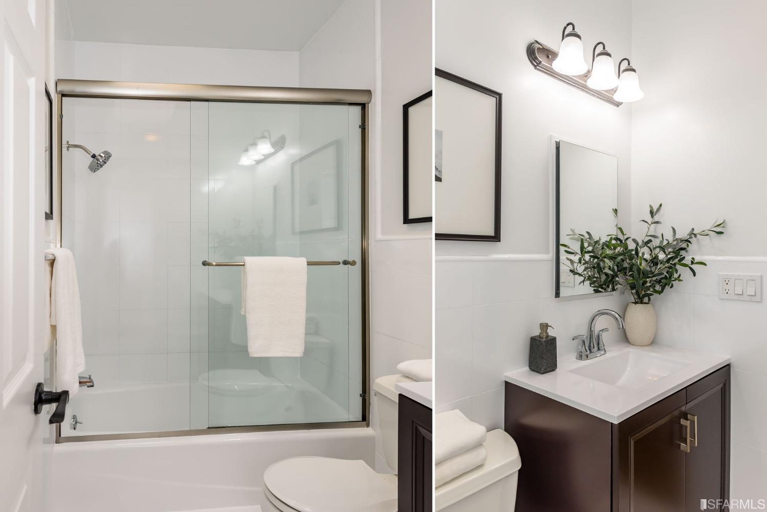 9 Bancroft Road Burlingame, CA 94010 - Photo 25 of 45 a bathroom with a sink toilet and shower