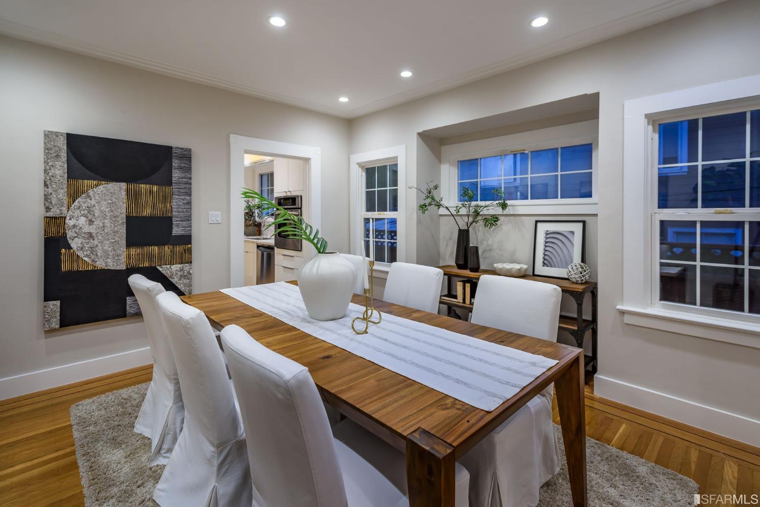 9 Bancroft Road Burlingame, CA 94010 - Photo 9 of 45 a view of a dining room with furniture