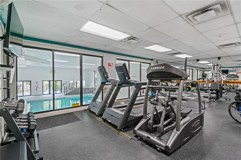 5600 Munhall Road, Unit 606 Pittsburgh, PA 15217 - Photo 27 of 30 a view of a room with gym equipment