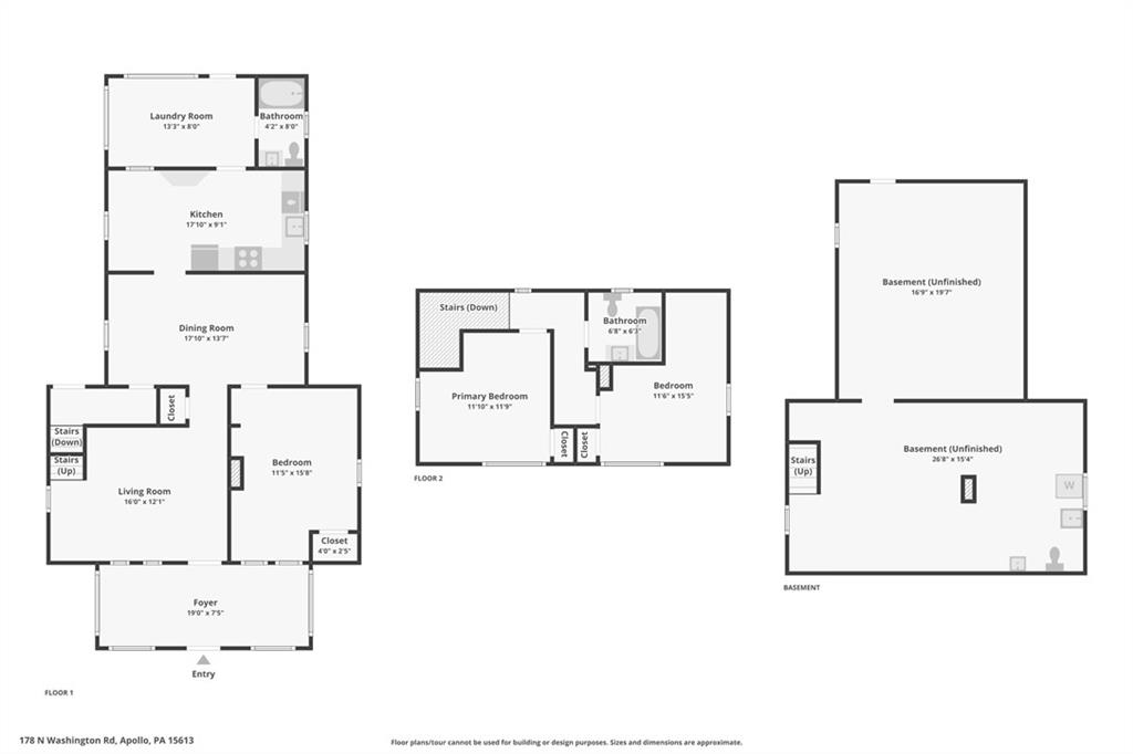 178 North Washington Road Apollo, PA 15613 - Photo 27 of 29 a picture of a room with a white wall and white cabinet