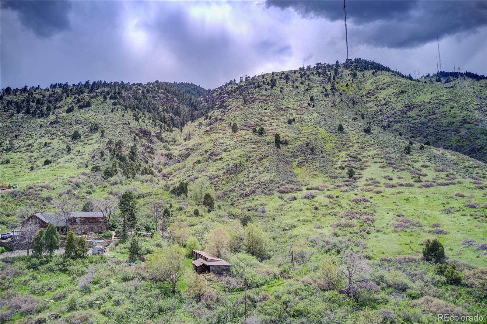 855 Shelton Road Golden, CO 80401 - Photo 21 of 27 an aerial view of a houses with a yard