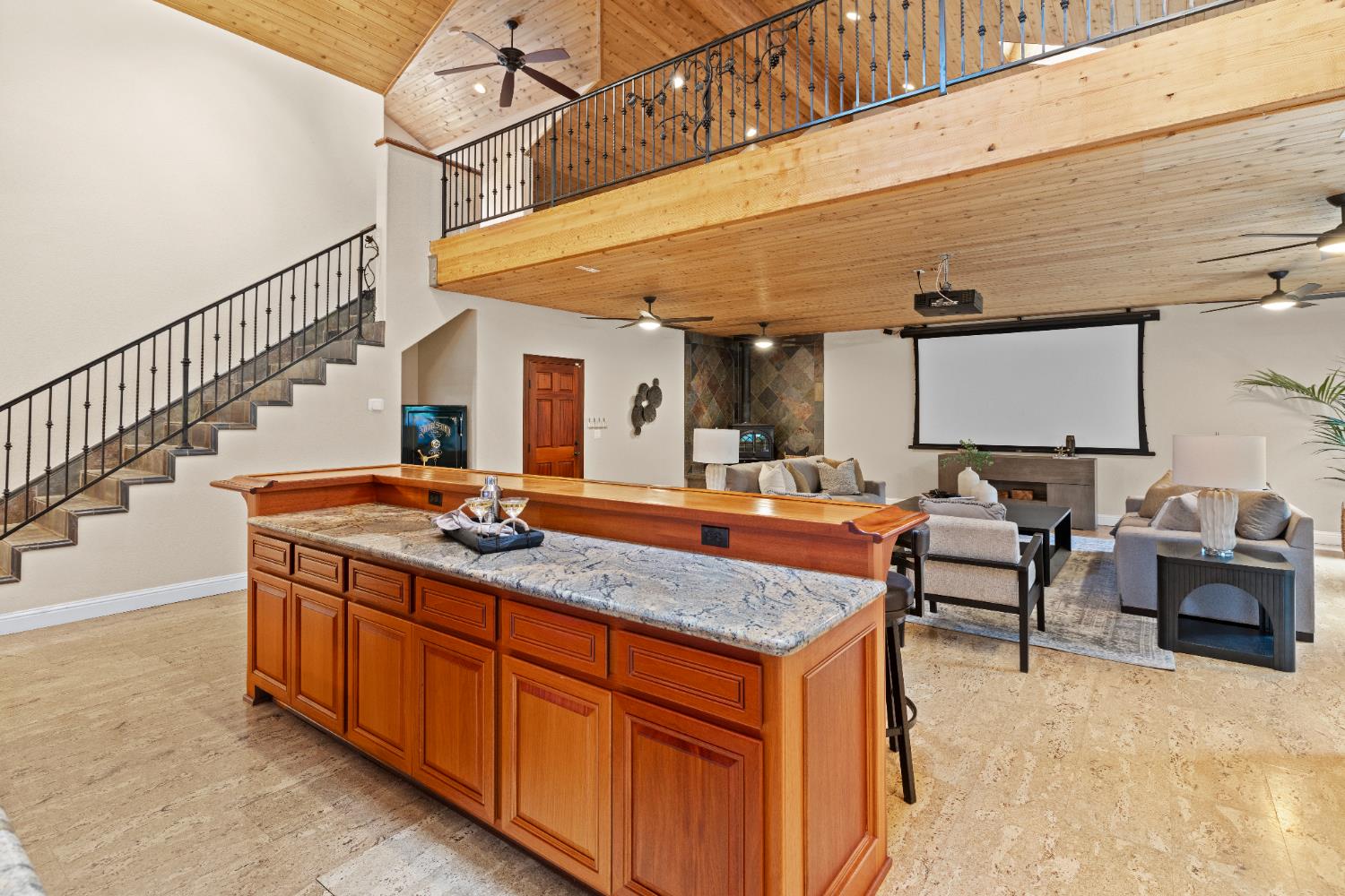 7396 Callison Road Penryn, CA 95663 - Photo 27 of 99 Great room stairs to the loft.