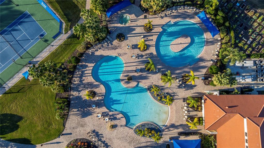 1530 Hyssop Loop North Port, FL 34289 - Photo 51 of 53 an aerial view of a house with a yard and potted plants