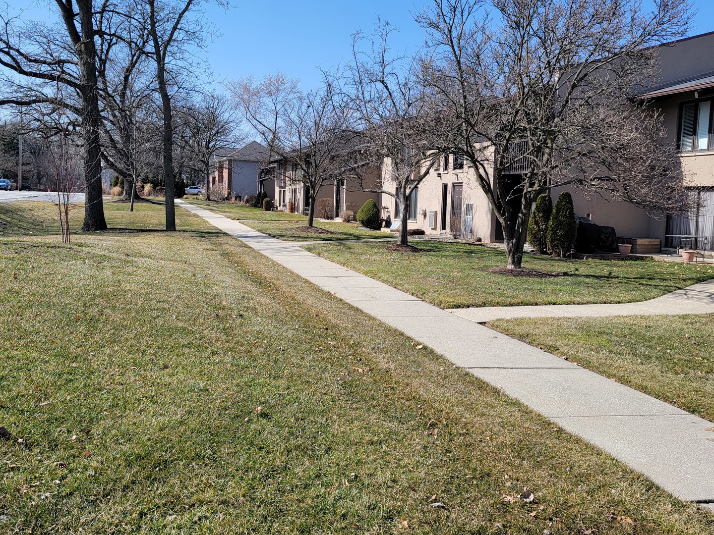 1100 Holbrook Road, Unit H Homewood, IL 60430 - Photo 2 of 14 a building with trees in front of it