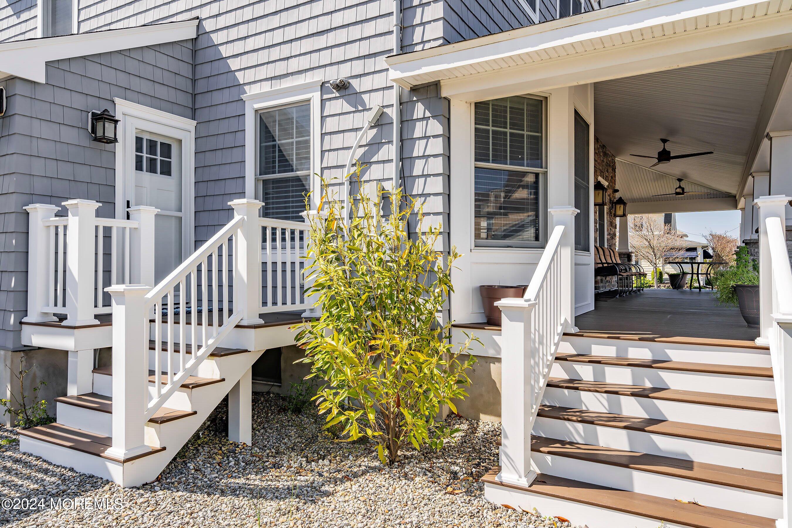 100 Forman Avenue Point Pleasant Beach, NJ 08742 - Photo 32 of 46 a view of stairs with wooden floor and fence