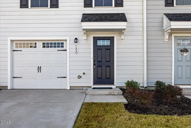 a view of front door of house