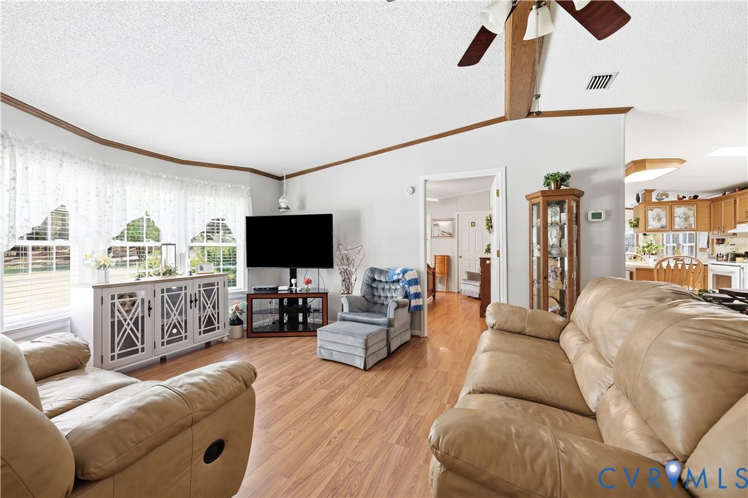 967 Ampthill Road Cartersville, VA 23027 - Photo 29 of 43 Open-concept living area featuring wood-finish flo
