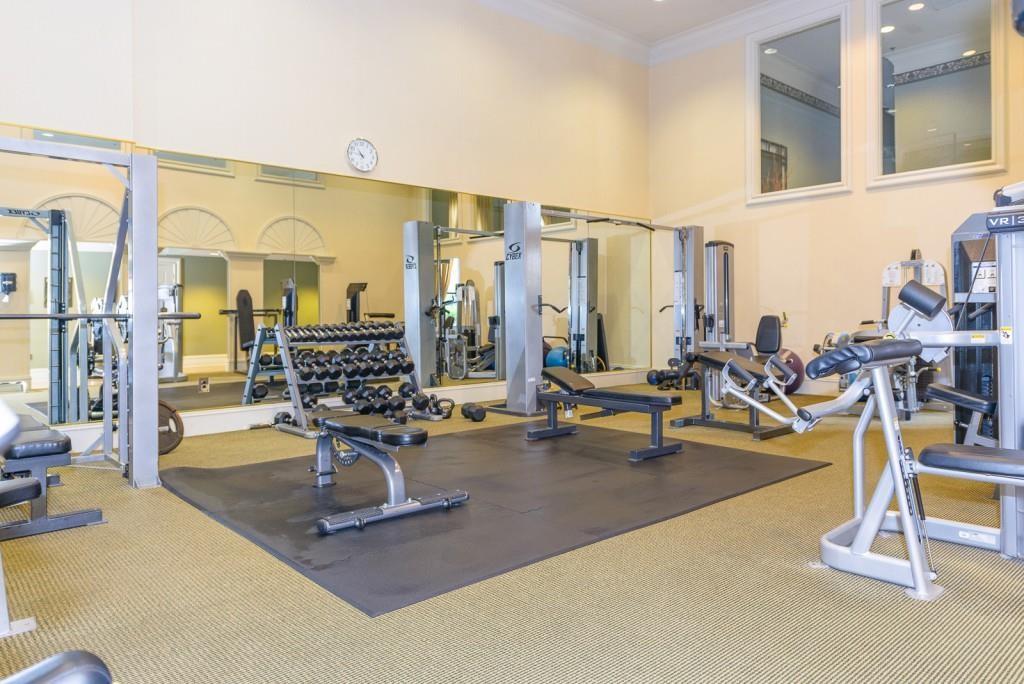 3334 Peachtree Road Northeast, Unit 403 Atlanta, GA 30326 - Photo 31 of 52 a view of a living room with gym equipment