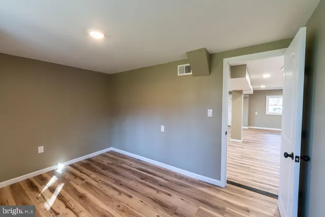 wooden floor in an empty room