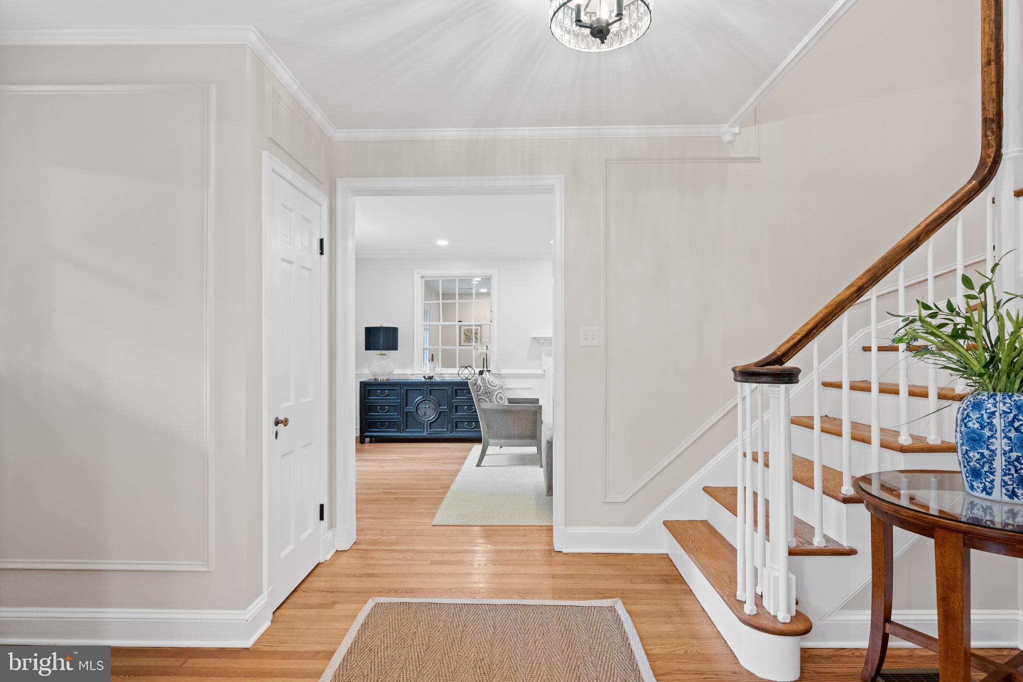 7819 Overbrook Road Ruxton, MD 21204 - Photo 26 of 80 a view of an entryway with wooden floor and windows