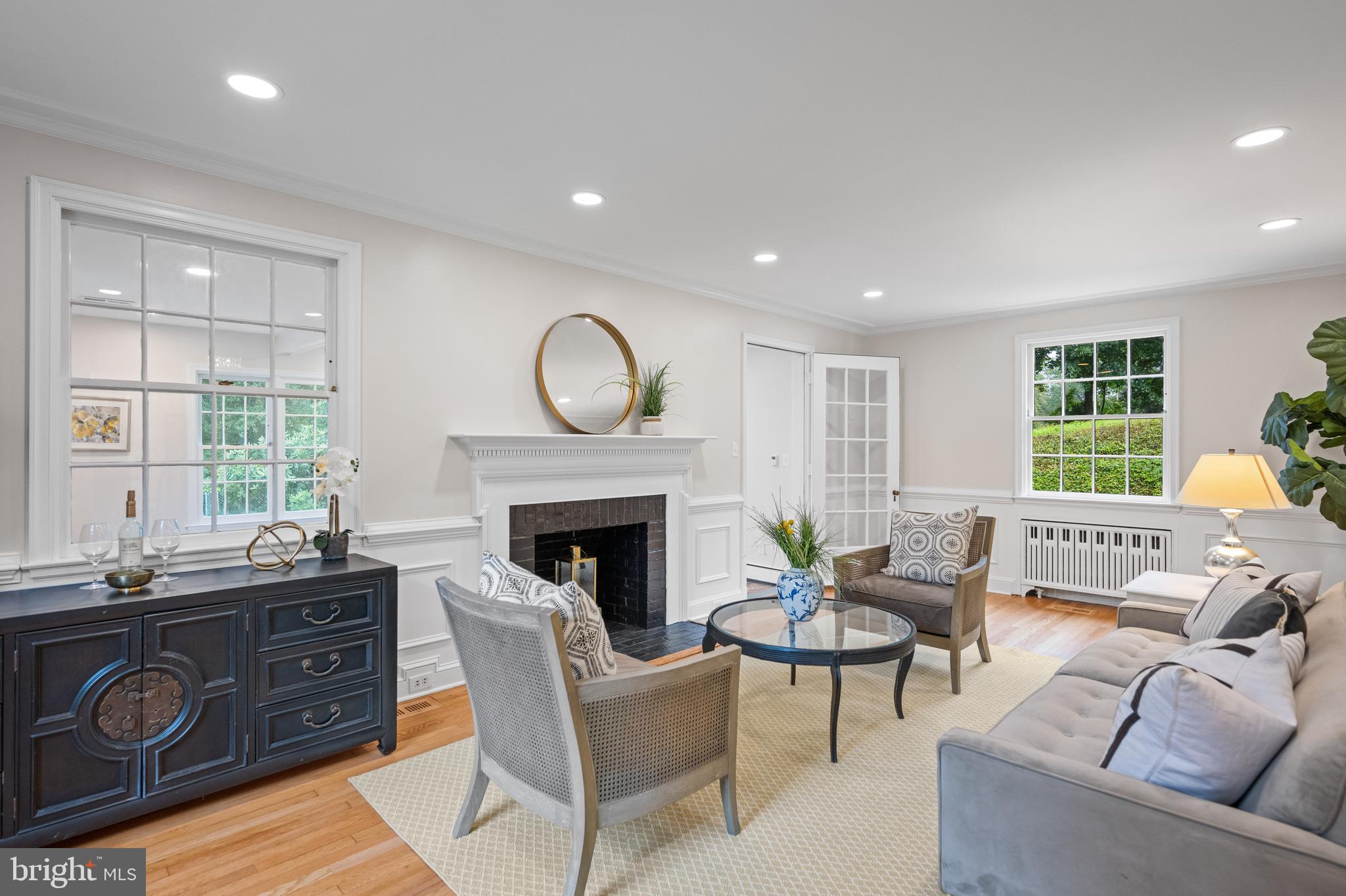 7819 Overbrook Road Ruxton, MD 21204 - Photo 28 of 80 a living room with furniture and a fireplace
