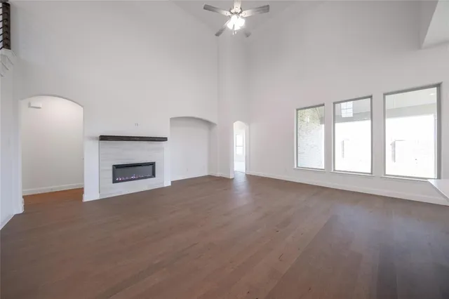 a view of a livingroom with a chandelier