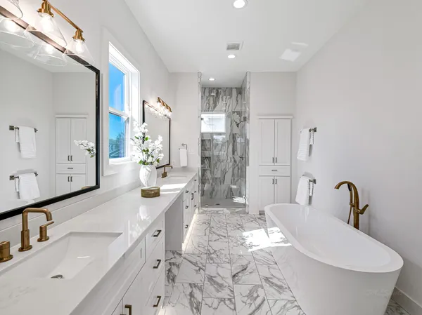 a close view of a bathroom sink